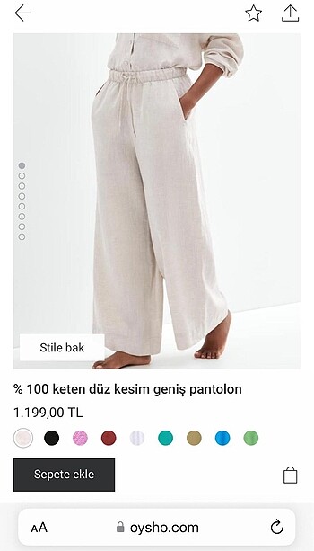 Oysho Keten pantolon