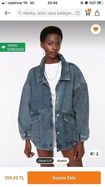 Oversize kot ceket