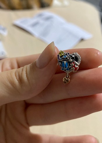 Pandora Renkli Kalpli Charm Bileklik Parcasi