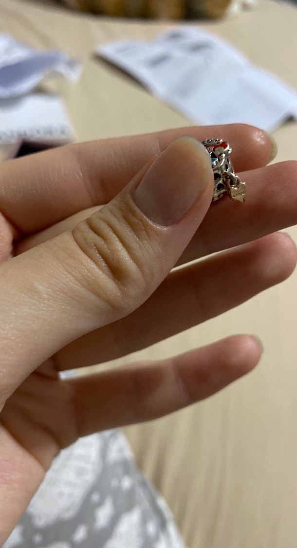 Renkli Kalpli Charm Bileklik Parçası — görsel 3/5