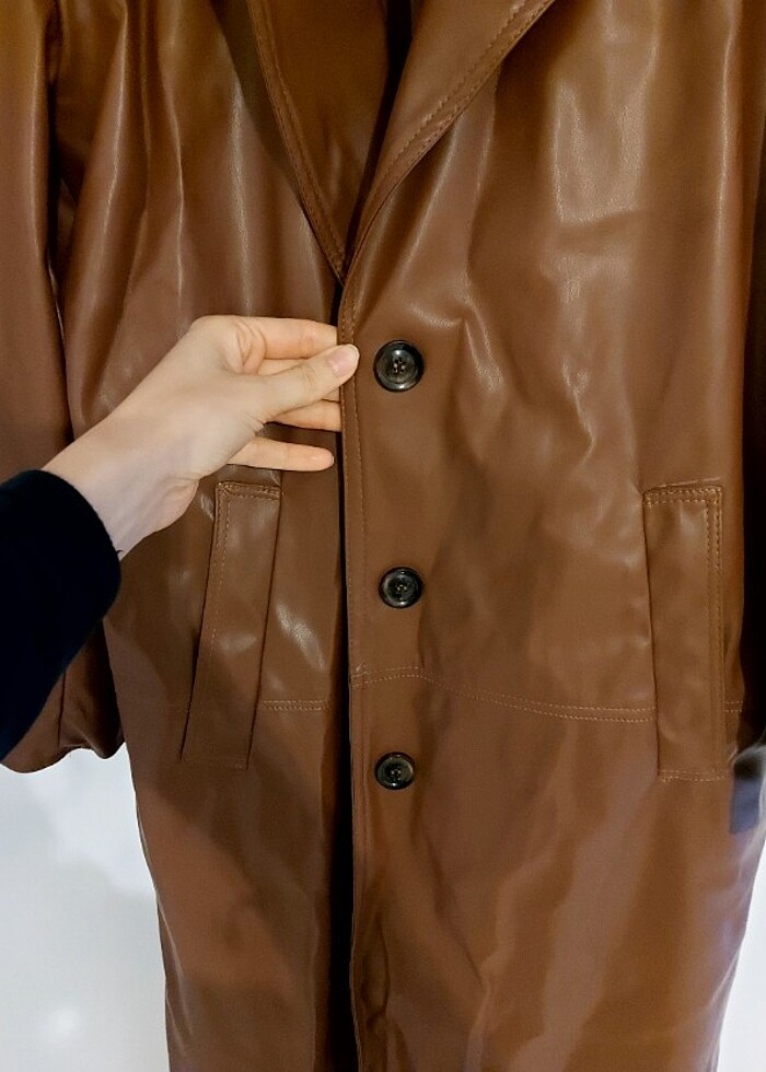 UZUN DERI CEKET - Görsel 3