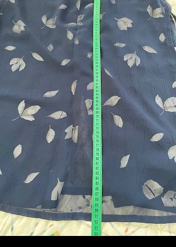 Kadın Lacivert Uzun Salaş Etek - Görsel 3