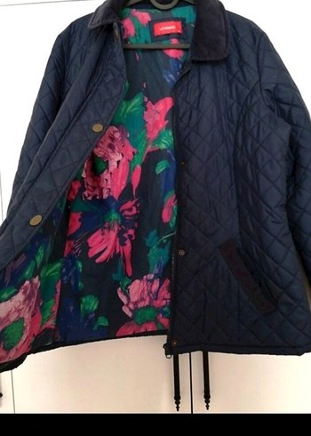 Düğmeli Lacivert Kadın Ceket - Görsel 2