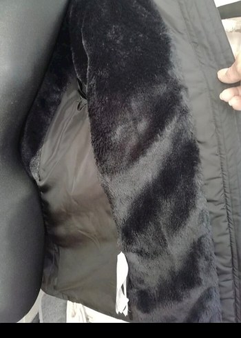 Siyah Fermuarlı Kadın Kışlık Mont - Görsel 2