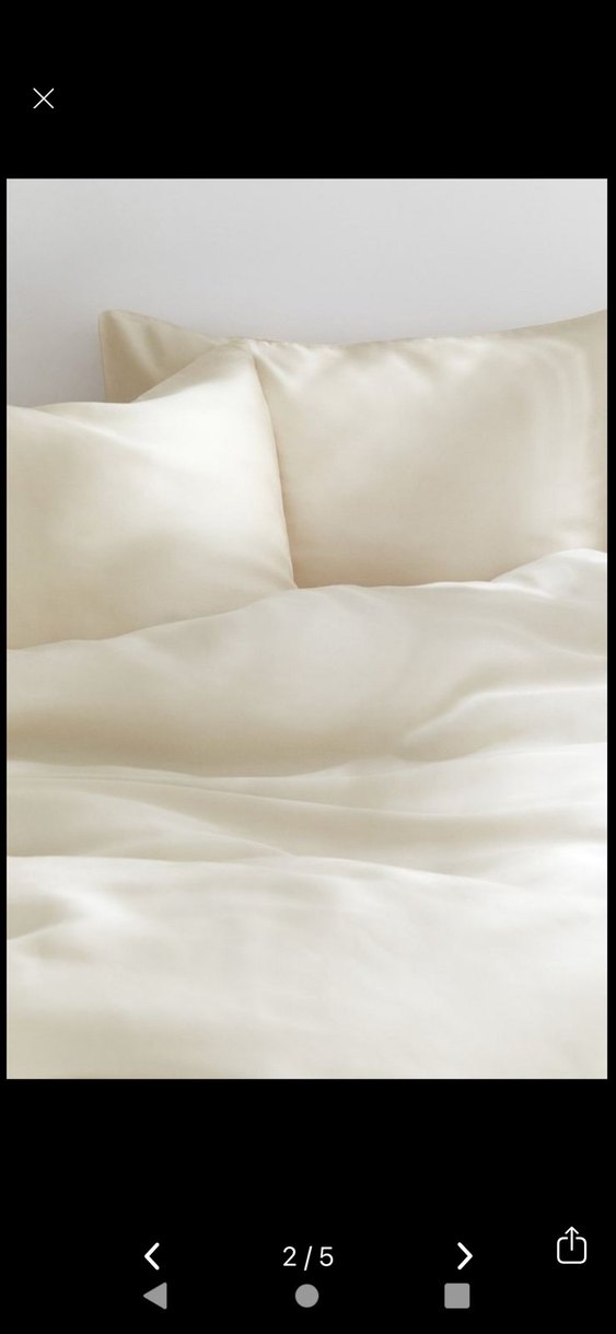 H&M Çift Kişilik Battal Boy Saten Nevresim Takımı - Görsel 2