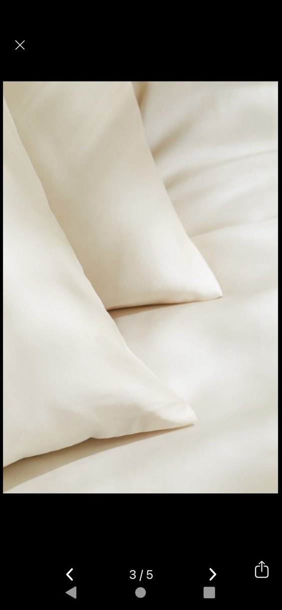 H&M Çift Kişilik Battal Boy Saten Nevresim Takımı - Görsel 3