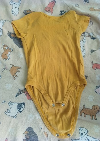 Sarı kisa Kollu Bebek zıbın - Görsel 2