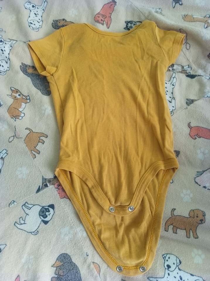 Sarı kisa Kollu Bebek zıbın - Görsel 2