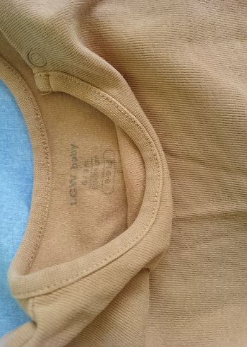 Bej Düğmeli Bebek Erkek Body - Görsel 2