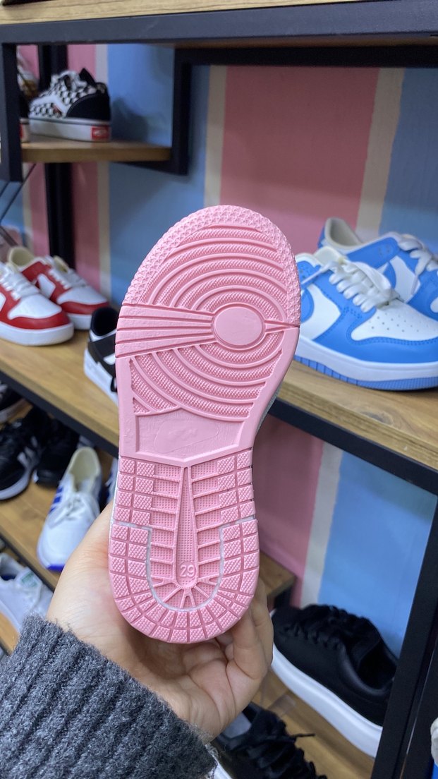 Pembe Siyah Desenli çocuk Spor Ayakkabı - Görsel 3