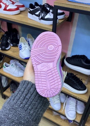 Kız Çocuk Çok Renkli Bağcıklı Spor Ayakkabı - Görsel 3