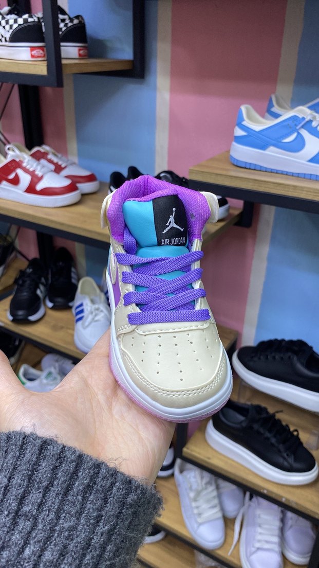 Kız Çocuk Çok Renkli Bağcıklı Spor Ayakkabı - Görsel 2