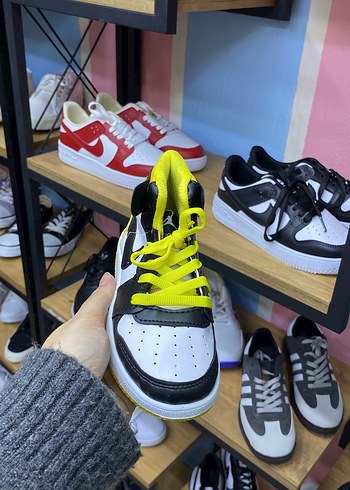 Sarı Siyah Bağcıklı Erkek Çocuk Spor Ayakkabı - Görsel 3