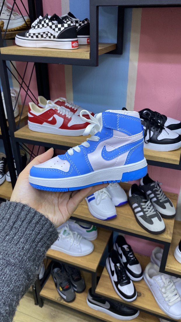 Mavi Bağcıklı Erkek Çocuk Spor Ayakkabı - Görsel 2