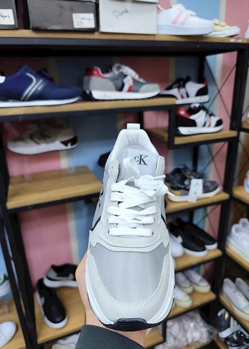 Erkek Beyaz Bağcıklı Spor Ayakkabı - Görsel 3