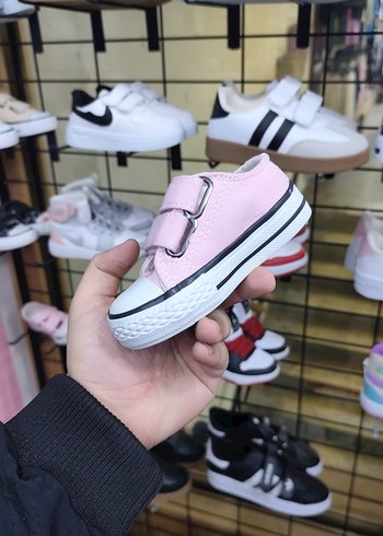 Kız Çocuk Pembe Cırt Cırtlı Spor Ayakkabı - Görsel 3