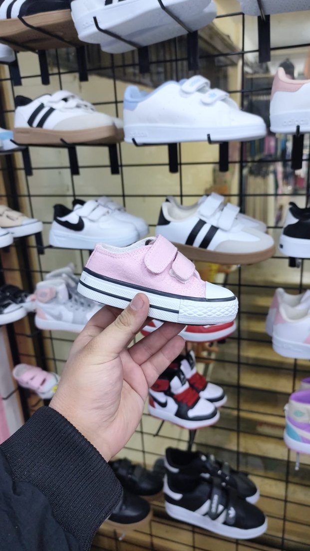 Kız Çocuk Pembe Cırt Cırtlı Spor Ayakkabı - Görsel 2