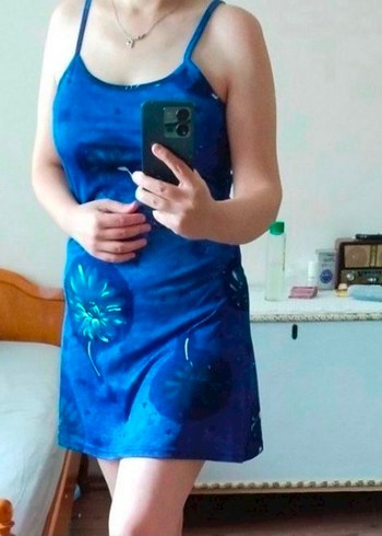 Mavi Tie-Dye Midi Elbise