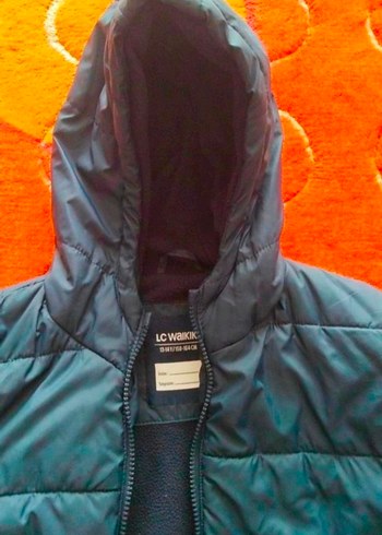 Uzun Kollu Kapüşonlu Erkek Çocuk Kış Montu - Görsel 2