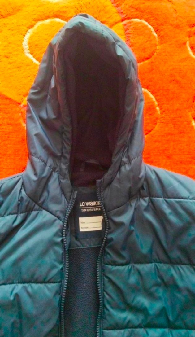 Uzun Kollu Kapüşonlu Erkek Çocuk Kış Montu - Görsel 2