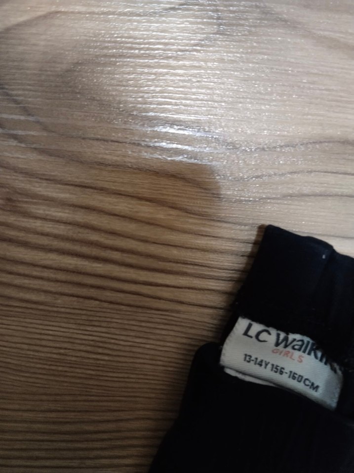 Kız Çocuk Siyah Pul Detaylı Tayt - Görsel 2