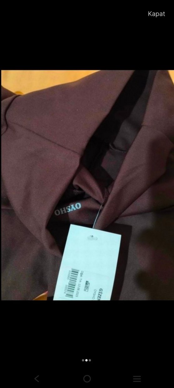 Kahverengi Bilek Boyu Spor Tayt - Görsel 2