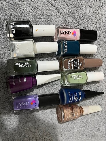 11li oje seti (flormar,pastel vs)