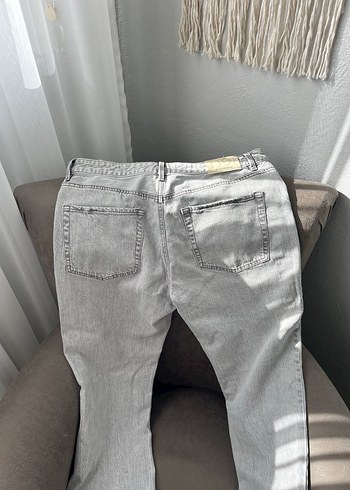 Stradivarius Stradivarius Gri Flare Jean