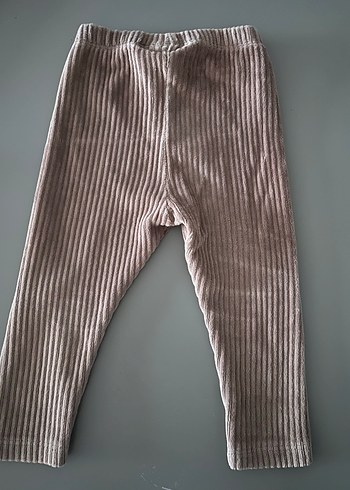 Kız Çocuk kadife  Kahverengi Tayt - Görsel 2