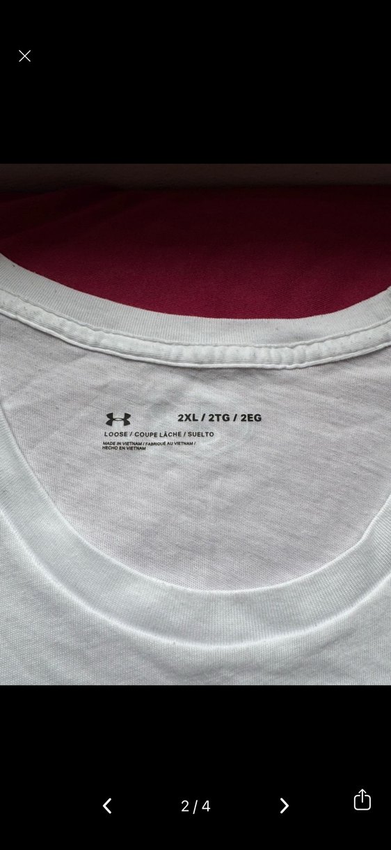 Under Armour Erkek Beyaz Baskılı Kısa Kollu Tişört - Görsel 2