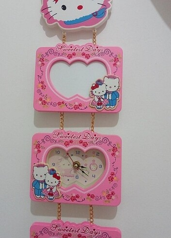 Hello Kitty Hello kitty saatli çerçeve 