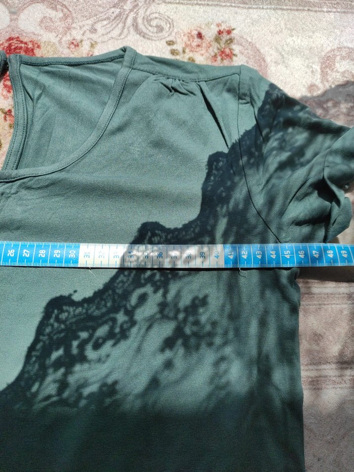 Kemerli Yeşil Keten Kadın Tulum - Görsel 5