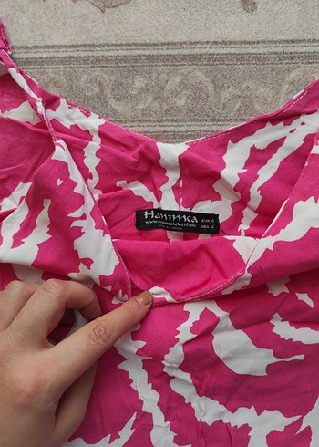LC Waikiki Pembe Bağcıklı Askıl Elbisesi