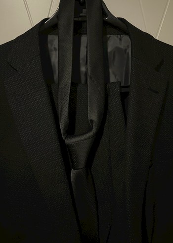 Düğmeli Siyah Erkek Takım Elbise Ceketi - Görsel 2