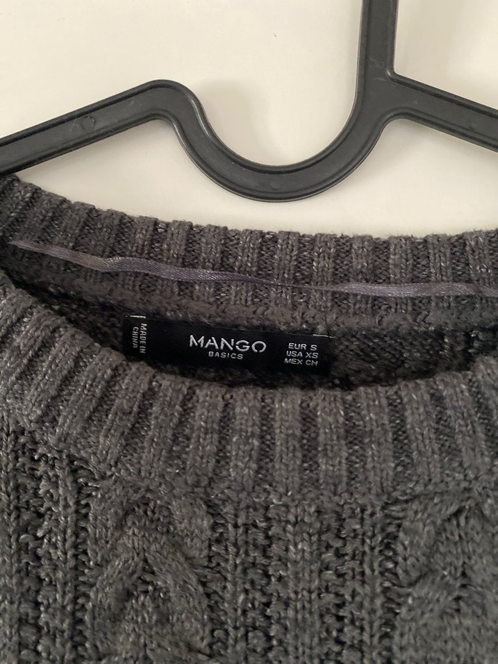 Gri Örgü Kadın Kazak - Görsel 3