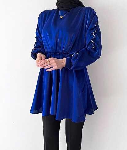 Shine taşlı tunik