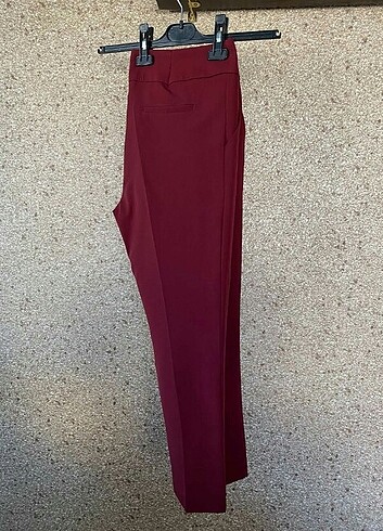 Diğer Bordo Kumaş Pantolon