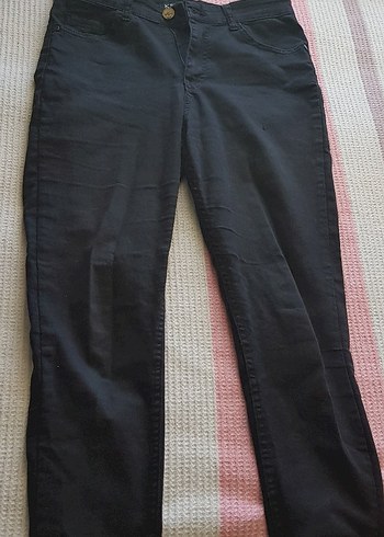 Siyah Kadın Slim Fit Denim Pantolon