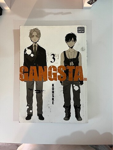 gangsta 3.cilt ingilizce manga