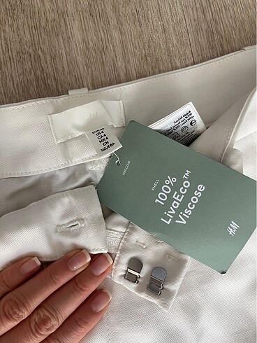 36 Beden beyaz Renk H&M Pantolon