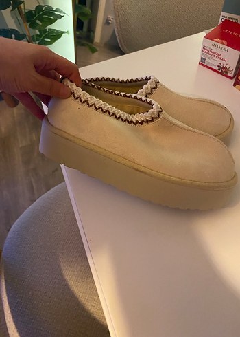 Krem Süet Kadın Dolgu ugg - Görsel 3