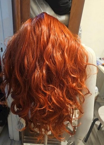 Bakır rengi peruk - Görsel 4