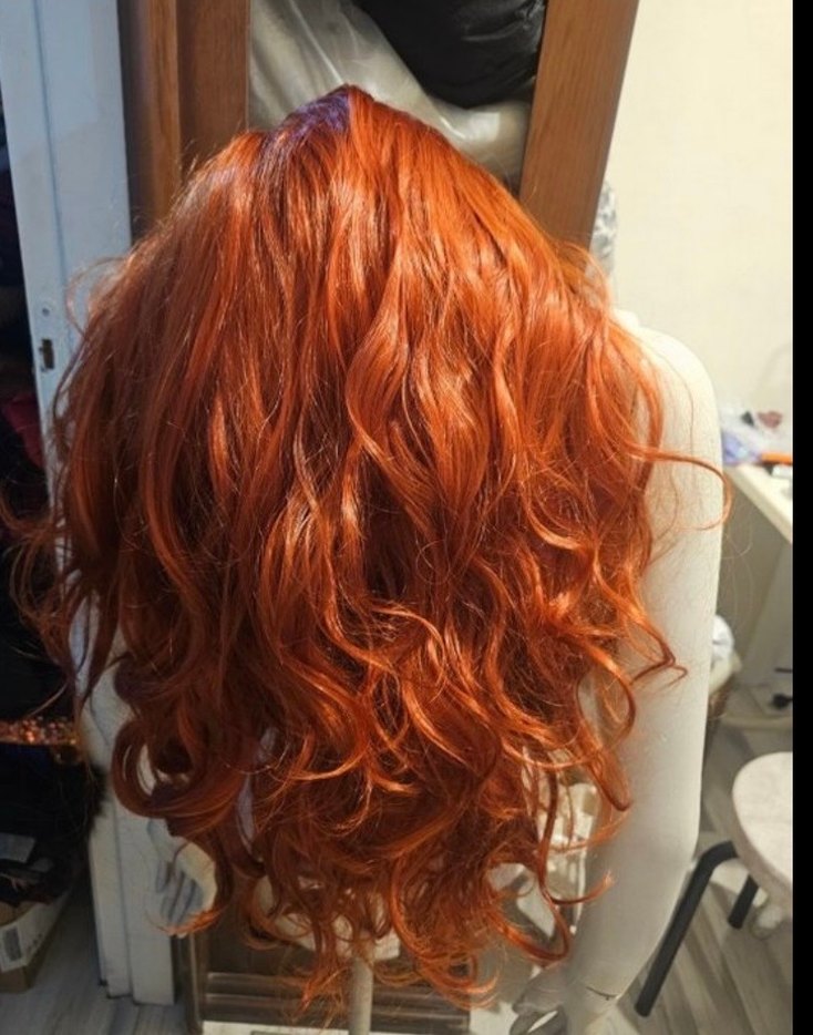 Bakır rengi peruk - Görsel 4