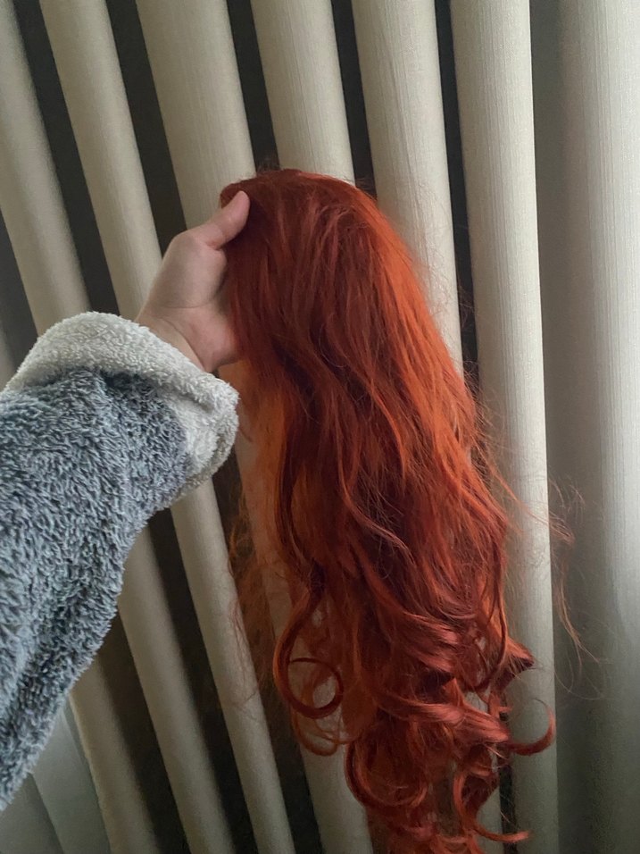 Bakır rengi peruk - Görsel 3