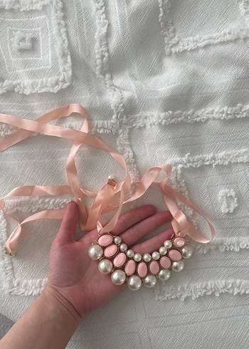 Pembe yazlık elbise kolye vs ayakkabısı - Görsel 5