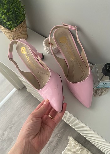 Pembe yazlık elbise kolye vs ayakkabısı - Görsel 6