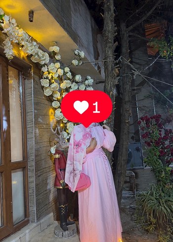 m Beden pembe Renk Pembe yazlık elbise kolye vs ayakkabısı