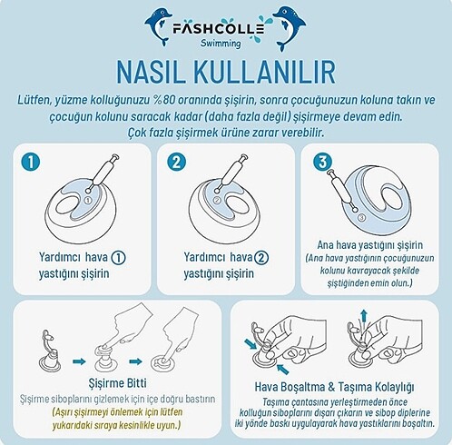 Beden Fashcolle yüzme kolluk