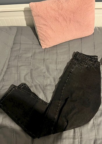Siyah Kadın Mom Jean