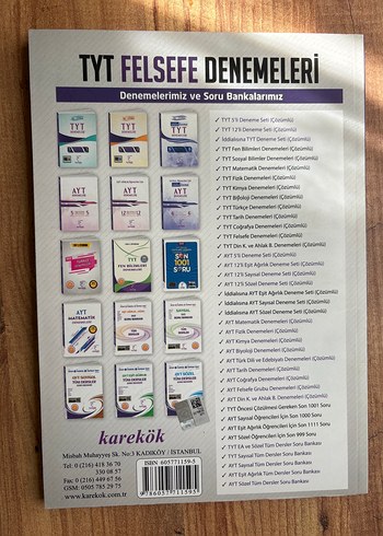  TYT Felsefe Denemeleri - 50 Çözümlü deneme